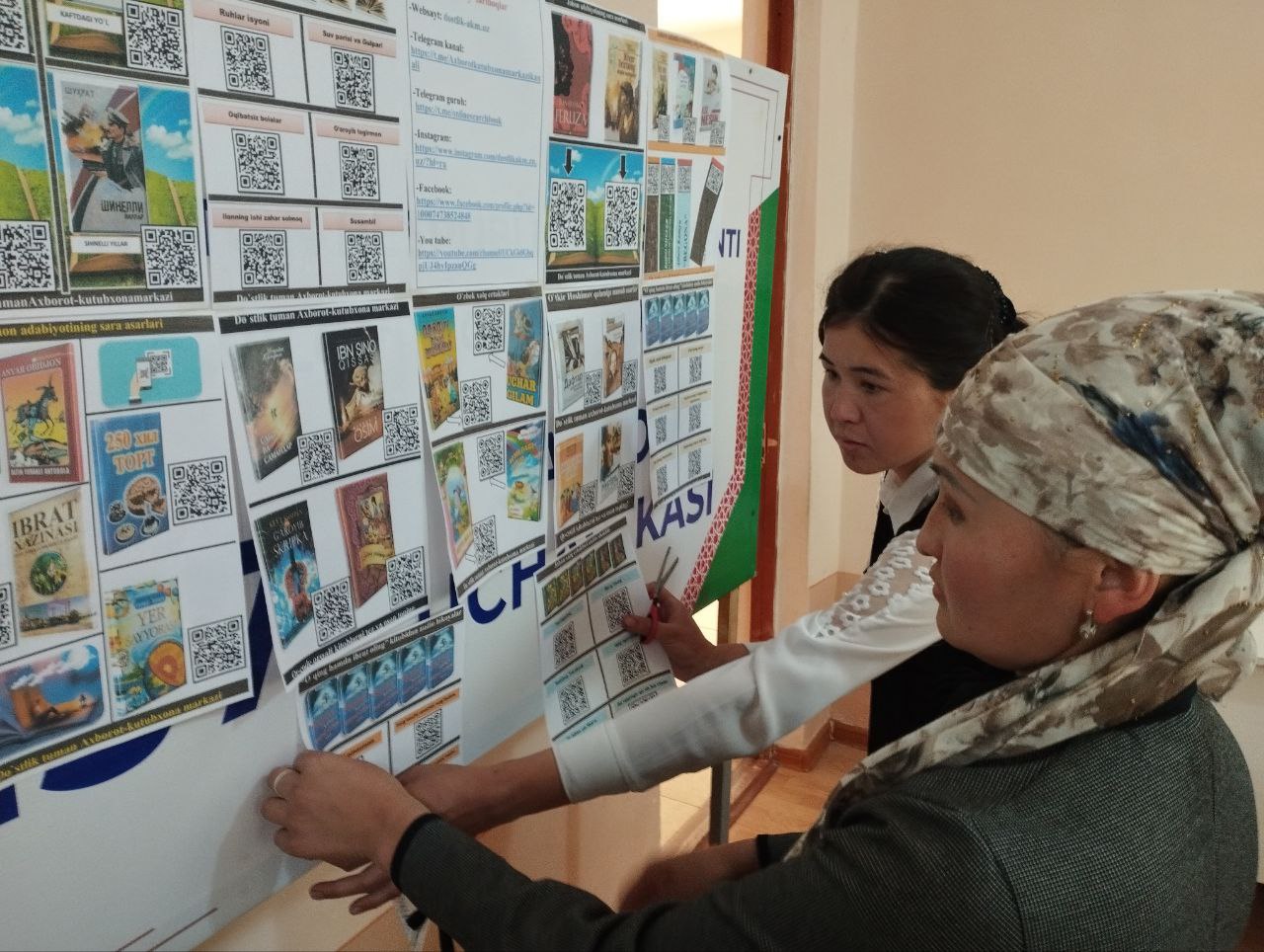 Elektron kutubxona doskasidagi Qr kodli kitoblar yangilandi.